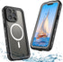 ShellBox Waterproof Case for iPhone 15 Pro Max, Built-in Screen Protector, Shockproof Heavy Duty Cover, 6.7 inch (Black)