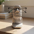 LebriQ 2-in-One Glasses Holder for Nightstand, Moai Phone Stand for Desk and Glasses Holder, Resin Organizer