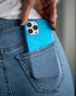 FELONY CASE iPhone 13 Pro Max Neon Blue Clear Protective Case, TPU and Polycarbonate Shock-Absorbing Cover