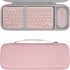 Geekria Hard Case for Logitech K380/k380s Keyboard + M350/M350s Mouse, Pebble 2 Combo, Protective Travel Bag (Pink)