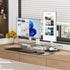 X-cosrack Acrylic Monitor Stand Riser, Dual Monitor Stand with Adjustable Length and Angle, 3 Shelf for Laptop, TV