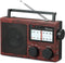 Veravoxes Portable AM/FM Radio with Bass Control, Equipped with a Built-in high-Power Speaker,