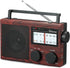 Veravoxes Portable AM/FM Radio with Bass Control, Equipped with a Built-in high-Power Speaker,