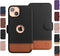 LUPA Legacy Wallet Case for iPhone 13 - Slim & Durable Card Holder - Faux Leather Folio Cover for Men and Women (Sandy