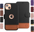 LUPA Legacy Wallet Case for iPhone 13 - Slim & Durable Card Holder - Faux Leather Folio Cover for Men and Women (Sandy