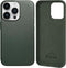 Genuine Leather Case for iPhone 15 Pro Max, MagSafe Compatible, Shockproof Slim Design, Sequoia Green