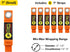 Heavy-Duty Wrap-It Storage Straps 7-inch, 6-Pack Blaze Orange - Garage Organizer and Appliance Cord Holder