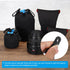 PATIKIL Camera Lens Bag, 2 Pcs 3.3" ID x 5.5" H Drawstring Pouch with Thick Neoprene, Lens Case for DSLR