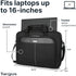 Targus Ergonomic Slim Briefcase - Spacious Laptop Messenger Bag with Foam Padding