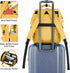 Backpack Kah&Kee Polyester Travel Functional Anti-theft School Laptop for Women Men (Yellow, Medium)
