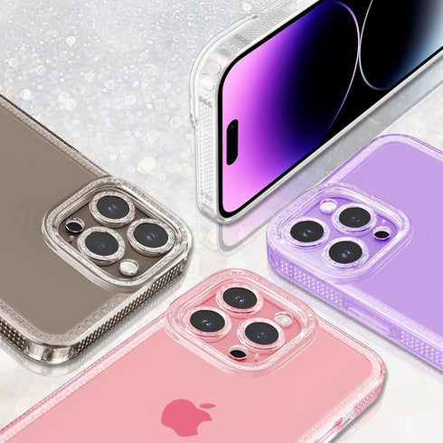 ZTOFERA iPhone 15 6.1 inch Sparkly Cute Clear Case for Women Girls, Glitter Bling Flexible Soft TPU Protective Cover