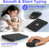 Tioleje 22 3 2.4GHz Set Wireless Mouse and Number Pad Combo - Key USB Keypad and Adjustable DPI Silent Mouse, Ultra