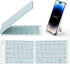 Samsers Bluetooth Foldable Keyboard, Wireless Portable Full-Size Ultra-Slim Rechargeable Keyboard for 3 Devices