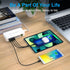 USB Charging Station, Ziwodiv 8-Port 60W/12A USB Charger Station, Multi Ports USB-A Charging Hub with LED Display for