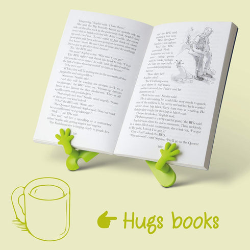 IF The Hands Stand, Hands-Free Reading Tablet & Book Holder, Lime Green