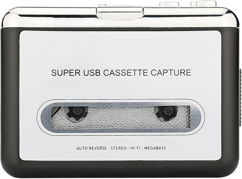 Cassette Cassette Cassette Reshow Tape Player Portable Tape Player Audio to Digital Converter, Compatible with Laptops