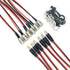 5.5 x 2.1 mm DC Power Jack Socket, Threaded Female Panel Mount Connector Adapter with Dustproof Plug, 6Pack