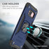 YmhxcY Galaxy S8 Armor Grade Case with Rotating Holder Kickstand, Non-Slip Hybrid Rugged Phone Case - KK Blue