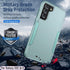 LMDAMZ Galaxy S22 Rugged Shock Resistant Case (6.1") with Magnetic Car Mount & 2 HD Tempered Glass Protectors (Green)