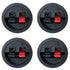 Round Speaker Terminal Cup, 4PCS Round Express Spring Clip Double Binding Post for Car Subwoofer