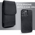 Cell Phone Pouch Belt Holster Case for iPhone 15, 14, 13 Pro, Samsung Galaxy S24, ID Card Slot, Black