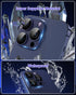 iPhone 15 Pro Max Camera Lens Protector - Full Coverage Metal, 9H Tempered Glass, Case Friendly, Titanium Blue.