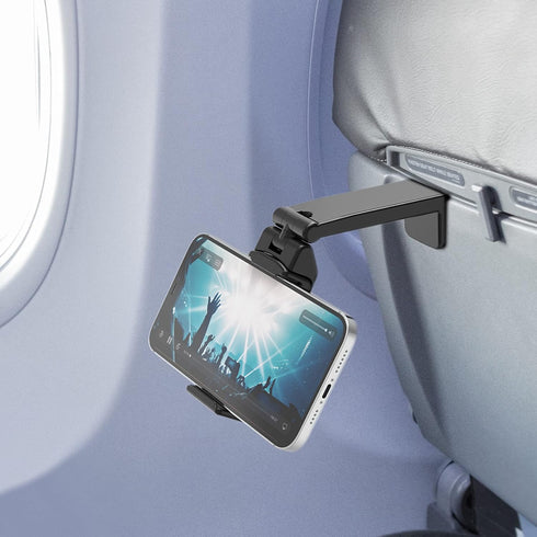 BEYOND CELL Travel Essentials for Flying, Universal Seat Back Tray Table Phone Clip Holder for iPhone and Android