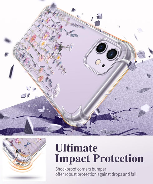 GVIEWIN iPhone 11 Case with Screen Protector + Camera Lens Protector, Clear Soft TPU Shockproof Cover