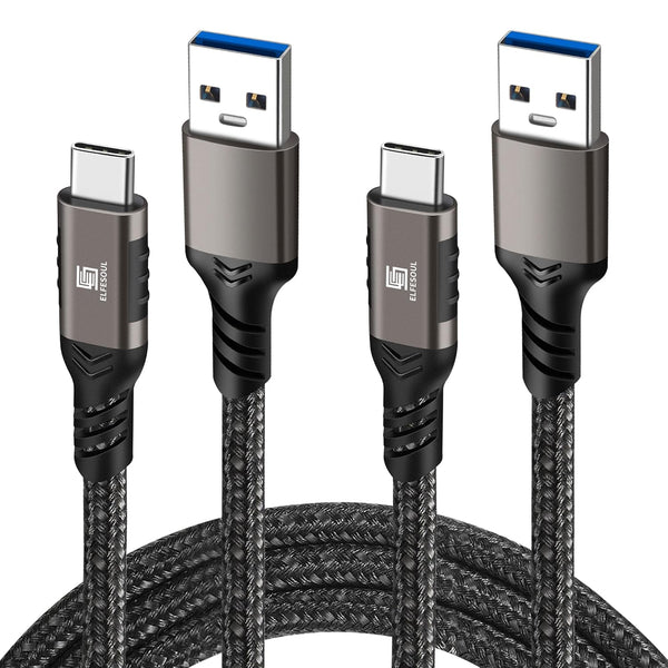 USB C Cable 3.3ft, USB A to USB C 10Gbps Data Charger Cord for Samsung Galaxy S24 S23 S22 S21 S20 S10 S9 S8, iPhone