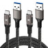 USB C Cable 3.3ft, USB A to USB C 10Gbps Data Charger Cord for Samsung Galaxy S24 S23 S22 S21 S20 S10 S9 S8, iPhone