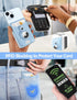 HiWe for Magsafe Wallet Stand, Magnetic Card Holder with Airtag Holder for iPhone 16/15/14/13/12 Series (Sky Blue)