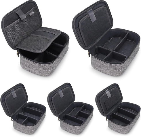sisma Travel Electronics Organizer Small Carrying Case for Cables Phone Chargers USB Plugs Power Cords Earbuds Adapter