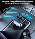 KAIY 42W FM Transmitter Bluetooth Car Adapter, Car Radio Bluetooth Transmitter HandsFree Calling Music Player, FM Radio