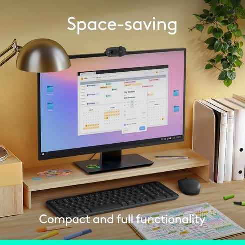 Logitech K250 Bluetooth Keyboard with Numpad, Easy Connectivity, Compact Wireless Keyboard Made with Recycled Plastic