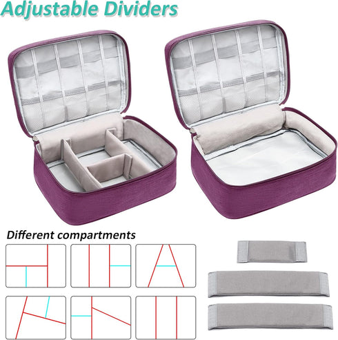 Electronics Organizer Travel Bag, Waterproof Portable Digital Storage Case for Accessories