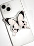 Butterfly Phone Grip, Rare Swallowtail Butterfly Holder, Cute Transparent Resin Elasticity Holder (White)