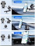 Qifutan Dash Mounted Holders Phone Holders for Your Car Phone Mount for Car Windshield Dashboard Air Vent Universal