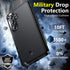 Samsung Galaxy S24 Plus Case by SPIDERCASE, Heavy Duty Shockproof, 10 FT Military Grade Drop Protection, Black.