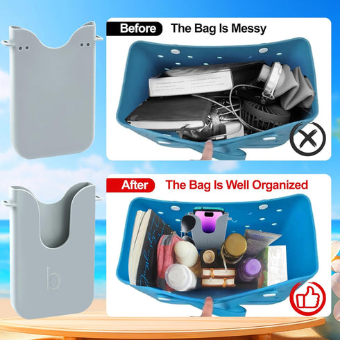 Oudizz 2Pcs 2Pcs Silicone Phone Holder Compatible with Bogg Bag, Phone Case Holder Charms Accessory for All Beach