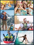 Universal Waterproof Phone Pouch, 4 Pack IPX8 Lanyard Case Compatible with iPhone 15 14 13 12 11 Pro Max