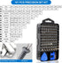 STREBITO 124-Piece Precision Magnetic Screwdriver Set, Electronics Tool Kit with 101 Bits for Computer, Laptop, Cell