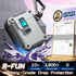 R-fun Compatible with AirPods 2nd Generation 2019, 1st Gen 2016 Charging Case Cover with Cleaner Kit & Keychain (Silver)