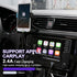MFi Certified Coiled Lightning Cable for Apple Carplay, Retractable USB to Lightning Charger with LED for