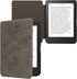 kwmobile 2E 4 Cover Compatible with Kobo Clara / Tolino Shine Cover - eReader Case - Magnolias Grey
