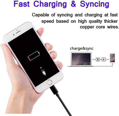 Apple MFi Certified 4FT USB C to Lightning Cable (Black) for iPhone X/XS/XR/XS Max/8/8 Plus, compatible with Type C