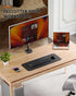 Ergear Monitor Mount for 13-32" Screens up to 17.6lbs, Adjustable Height and Angle, Single Desk Stand (Black)