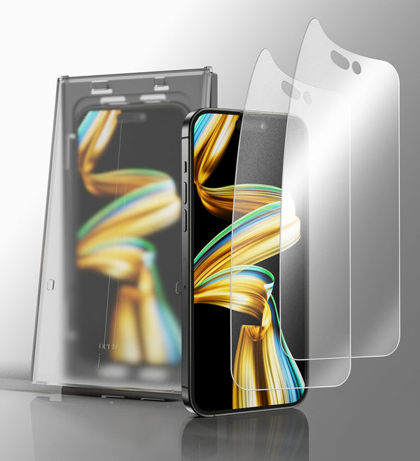 EZ-GLAZ-2 Pack Matte Screen Protectors for iPhone 15 Pro Max Easy Installation