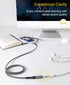 BlueRigger Headphone Extension Cable (3FT, 24K Gold Plated Jack, Hi-Fi Sound) Aux Cord for iPod, Laptops, Speakers
