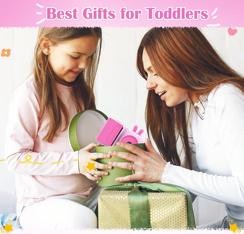 Kids Instant Print Camera, 1080P Toddler Camera That Prints Photos, Gifts for Girls Age 3-12, Pink