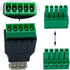 USB 2.0 A Screw Terminal Block Adapter, Female to 5 Pin/Way Female Bolt Screw Shield for Charging and Data Transfer